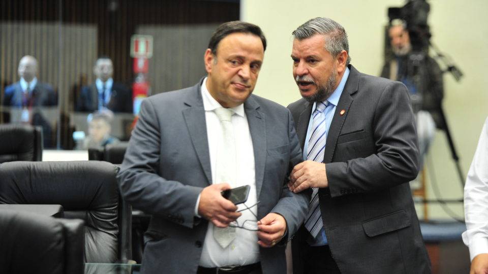 Hussein Bakri (PSD) ao lado do Delegado Jacovós (PR)