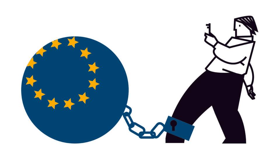 O furacão Farage e a destruição do centro na Europa Ilustração: Fábio Abreu