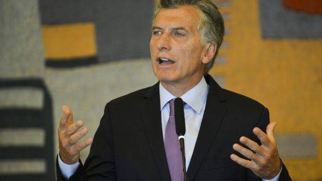 O presidente da Argentina, Mauricio Macri.