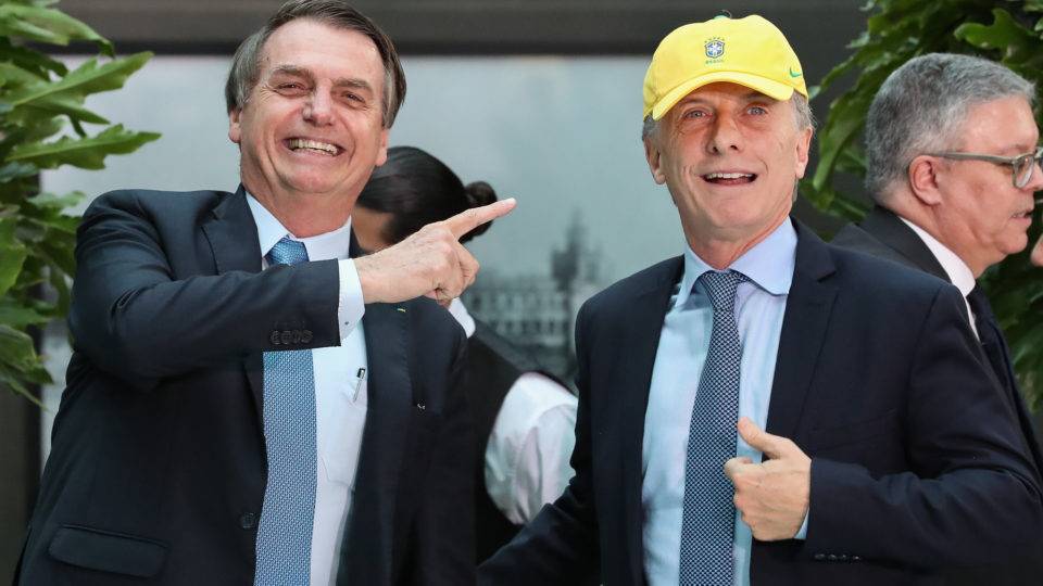 Cooperação nuclear, Mercosul e eleições: como foi a reunião de Bolsonaro na Argentina Jair Bolsonaro durante encontro com presidente da Argentina, Mauricio Macri, em Buenos Aires. Foto: Marcos Corrêa/PR
