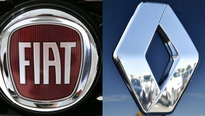 Logos da Fiat e da Renault