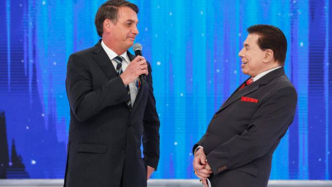 (São Paulo - SP, 02/05/2019) Presidente da República Jair Bolsonaro, durante entrevista ao apresentador Silvio Santos. Foto: Alan Santos/PR