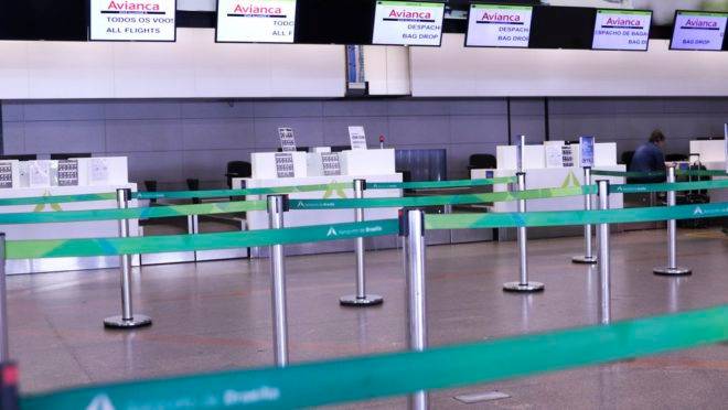 Guichês da Avianca no Aeroporto de Brasília