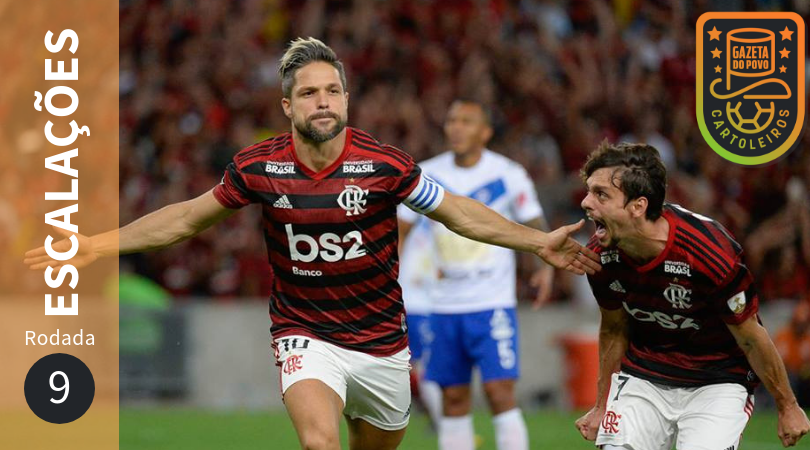 Confira as prováveis escalações, suspensos e lesionados para a 9ª rodada do Cartola FC 2019.