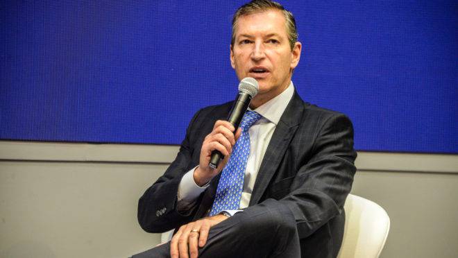 Octavio Lazari Junior, presidente do Bradesco, em palestra no CIAB Febraban 2019.