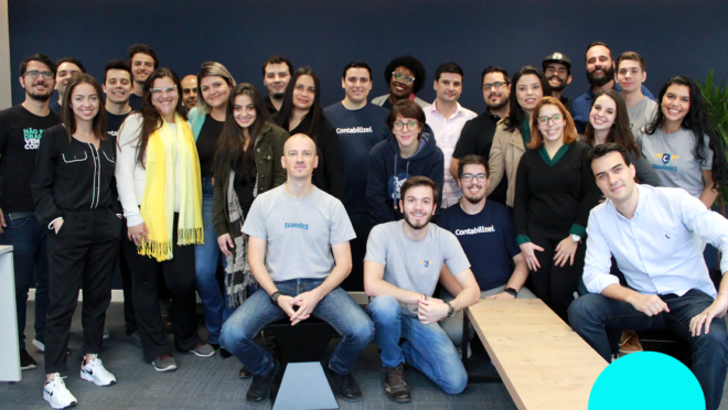 Equipe do escritório da Contabilizei em São Paulo