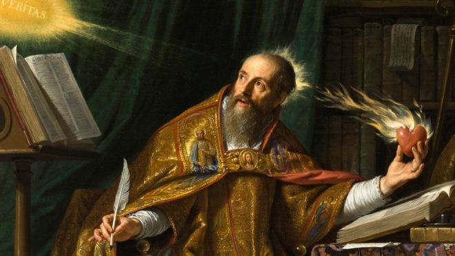 Pintura de Santo Agostinho de Hipona, por Philippe de Champaigne.
