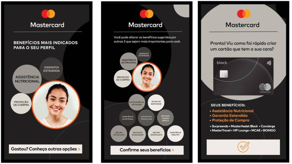 questionário para construção de perfil de consumo da Mastercard