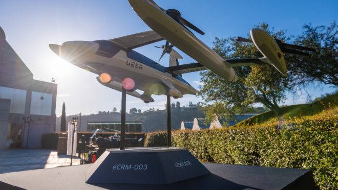 Modelo de aeronave para o serviço Uber Air