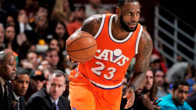 O astro dos Los Angeles Lakers LeBron James.