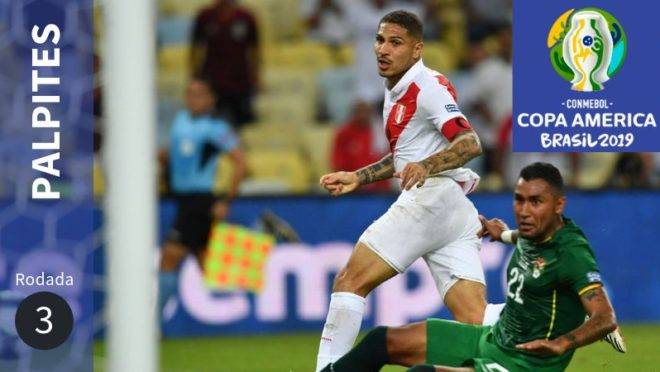 Palpites da 3ª rodada da Copa América 2019.