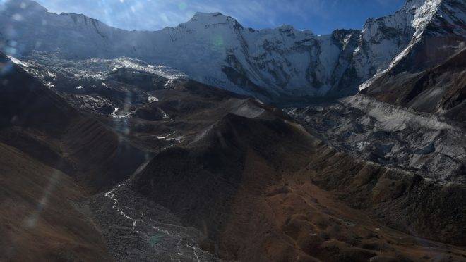 Glaciar na região do Everesrt, no Nepal