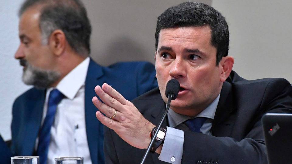 Moro será ouvido no STF sobre juiz de garantias Ministro de Estado da Justiça e Segurança Pública, Sergio Moro, durante sua passagem pelo Senado, no último dia 19.