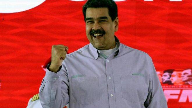 O ditador da Venezuela, Nicolás Maduro, no Palácio Miraflores, em Caracas, 26 de junho. Maduro alertou que seria "implacável" com a oposição se houvesse tentativa de golpe de Estado, depois que seu regime disse ter impedido uma conspiração para matá-lo