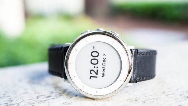 Study Watch, o relógio inteligente da Verily, startup de saúde do Google.