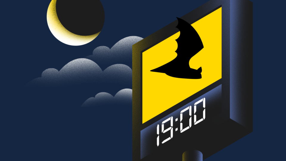 Imagem mostra relógio à noite marcando 19 horas, para ilustrar fim do horário de verão.