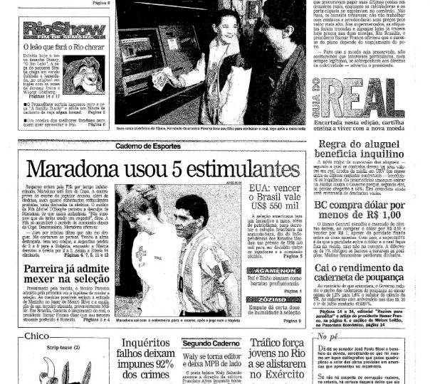 Plano Real 25 anos: O Globo