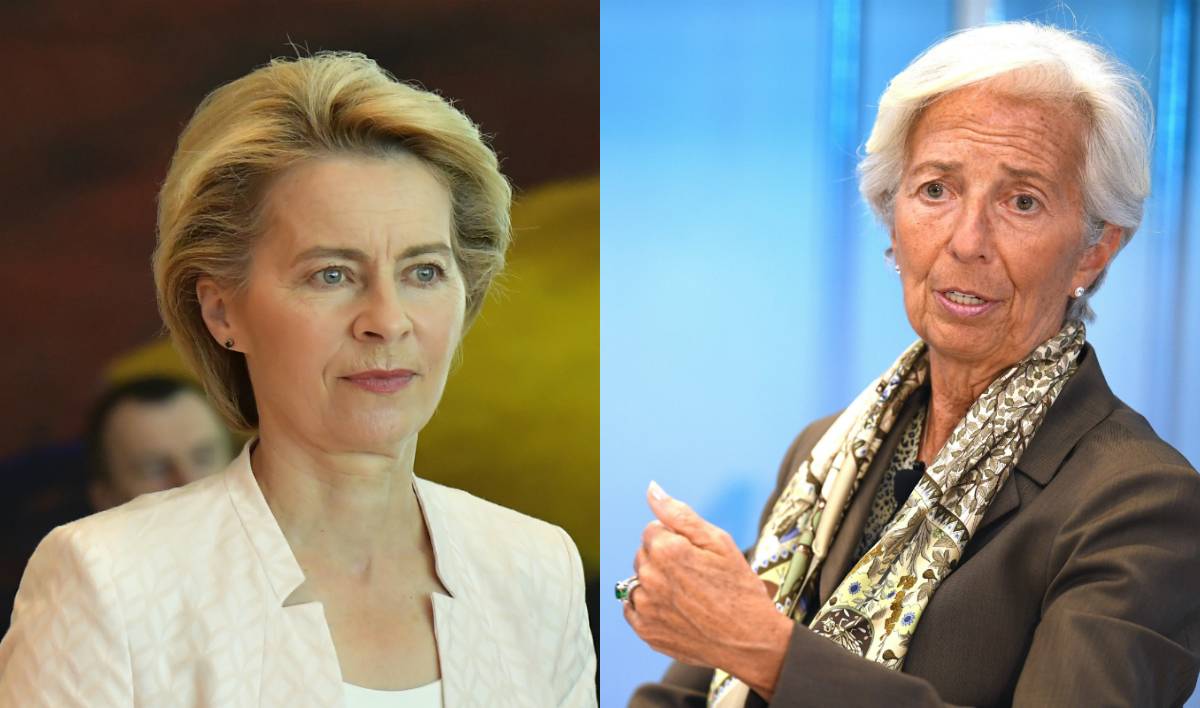 Ursula von der Leyen e Christine Lagarde
