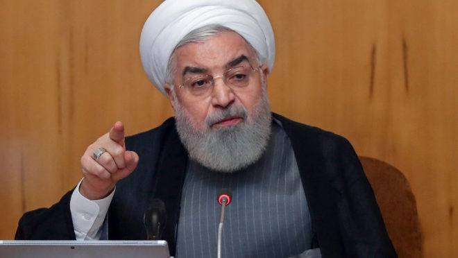 Presidente iraniano. Hassan Rouhani, disse que o Irã ultrapassará o limite de enriquecimento de urânio acordado em 2015