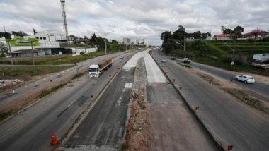 Obras na Linha Verde em Curitiba