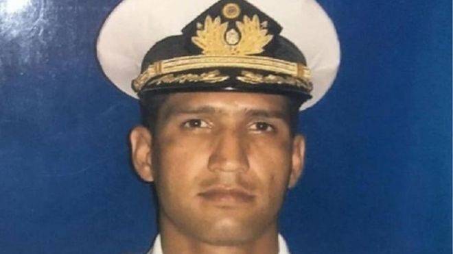 O capitão venezuelano Rafael Acosta Arévalo