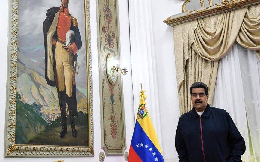 O ditador da Venezuela, Nicolás Maduro, no Palácio de Miraflores, em Caracas, 9 de julho