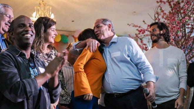 Tabata Amaral e Ciro Gomes