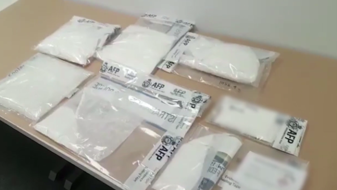 Apreensão de drogas pela Polícia Federal Australiana