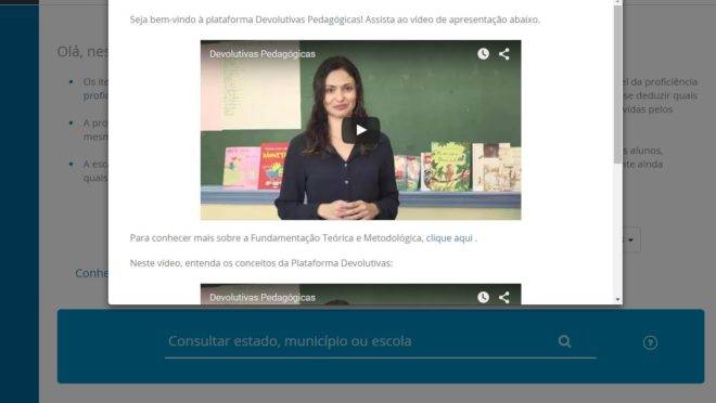 Em “Conheça o Devolutivas” é possível assistir aos vídeos de apresentação. | Reprodução/Inep