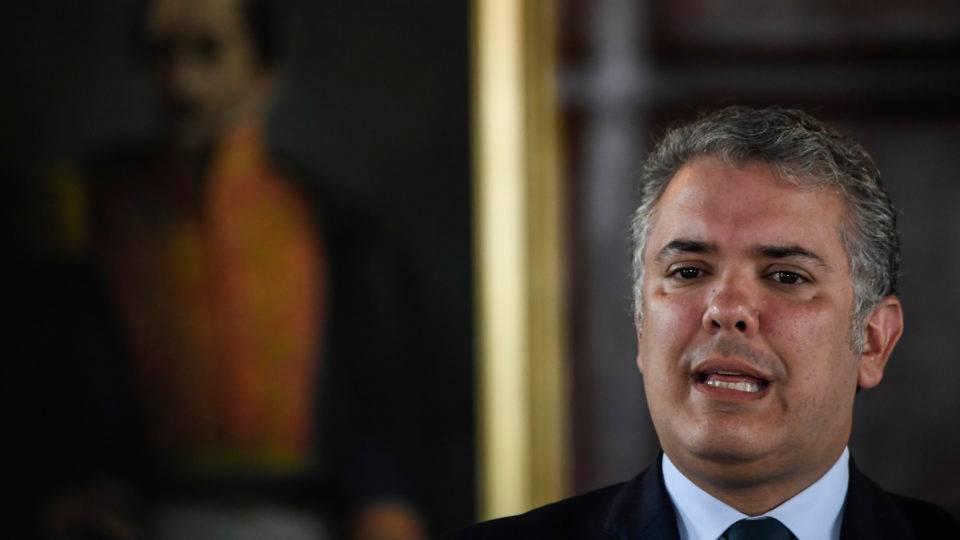 Duque: “ELN recruta crianças na Venezuela com consentimento de Maduro” O presidente da Colômbia, Ivan Duque, durante coletiva de imprensa fala sobre o ELN