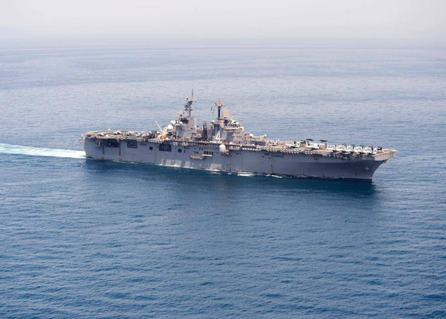 Foto de 15 de junho de 2016 do navio USS Boxer, da Marinha americana