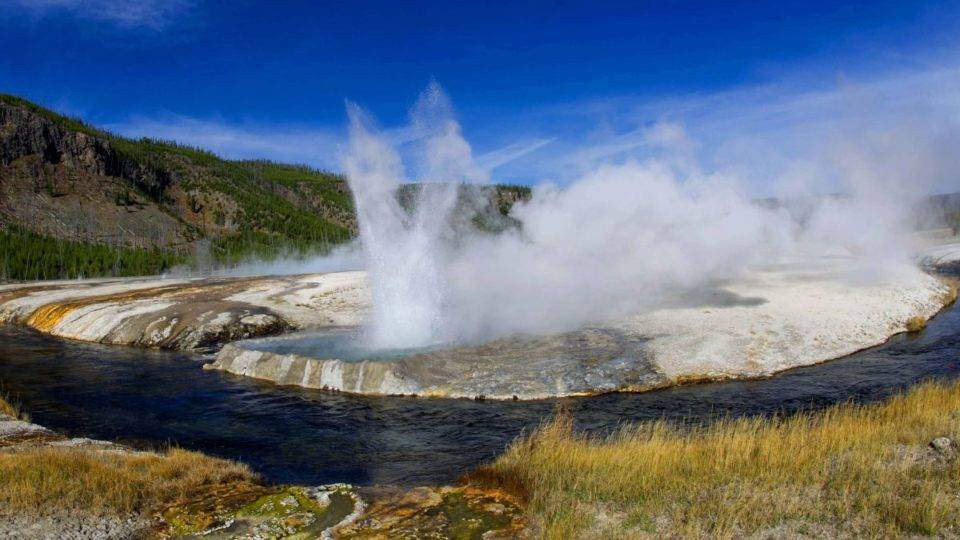 Águas termais no parque Yellowstone