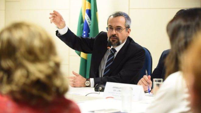 O ministro da Educação Abraham Weintraub.