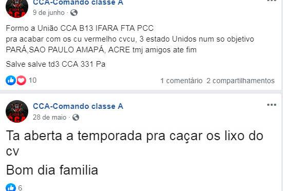 Comando Classe A: CCA Facebook
