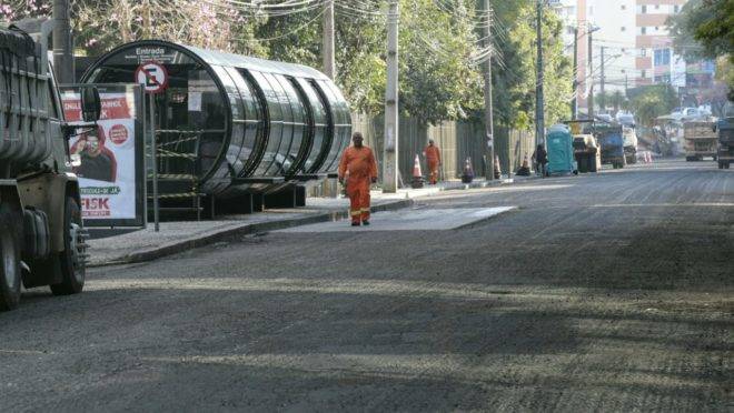 Obras na Rua Prefeito Rosaldo Gomes Mello Leitão