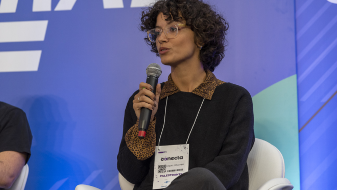 Raquel Forastieri é Community Manager na Nubank e esteve em Curitiba, na última sexta-feira (26), no Conecta 2019, no Sebrae.