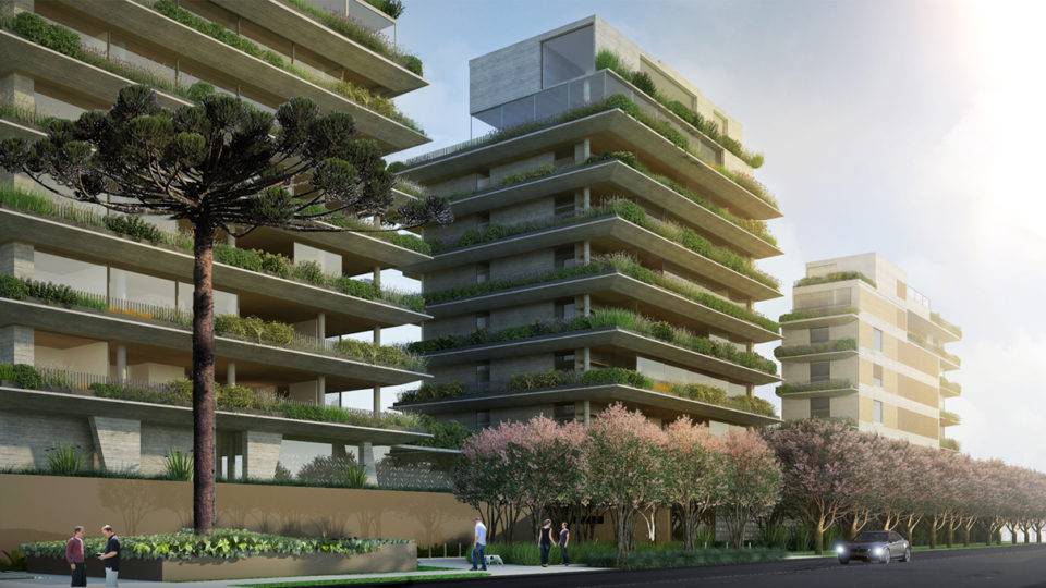 Incorporadora curitibana entrega “casas suspensas”; investimento é de R$ 100 mi fachada do empreendimento ÍCARO