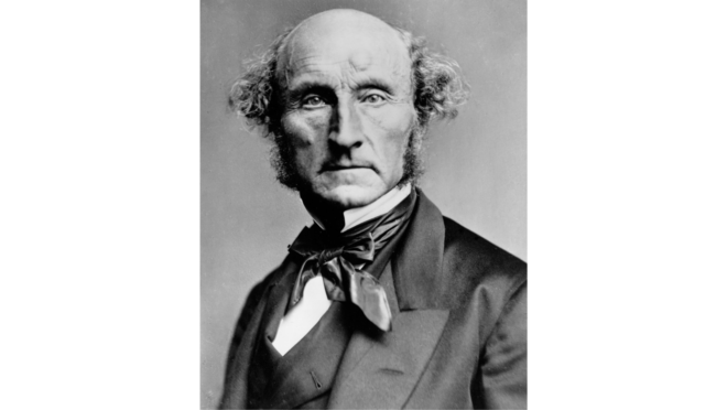 Retrato de John Stuart Mill.