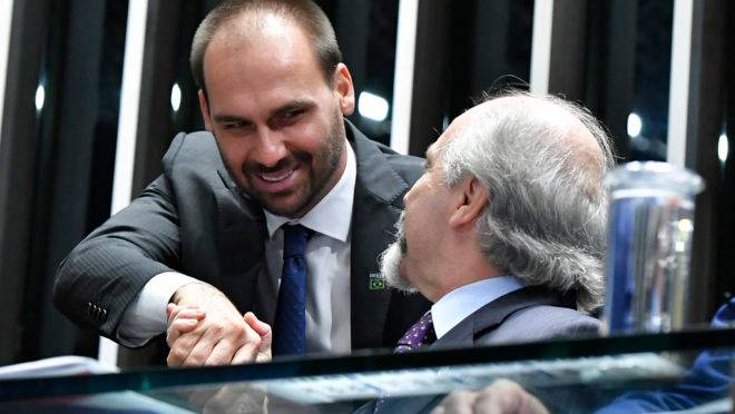 Eduardo Bolsonaro é candidato ao cargo de embaixador em Washington