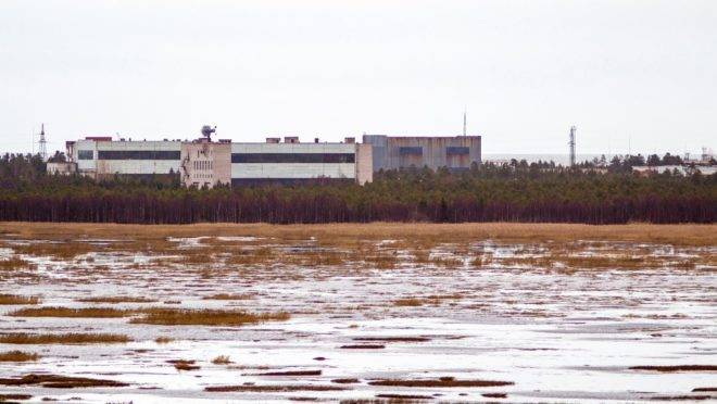 Foto de novembro de 2011 mostra a unidade militar na pequena cidade de Nyonoska na região de Arkhangelsk