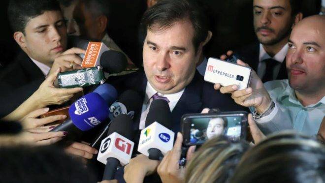 O presidente da Câmara dos Deputados, Rodrigo Maia. (DEM-RJ)