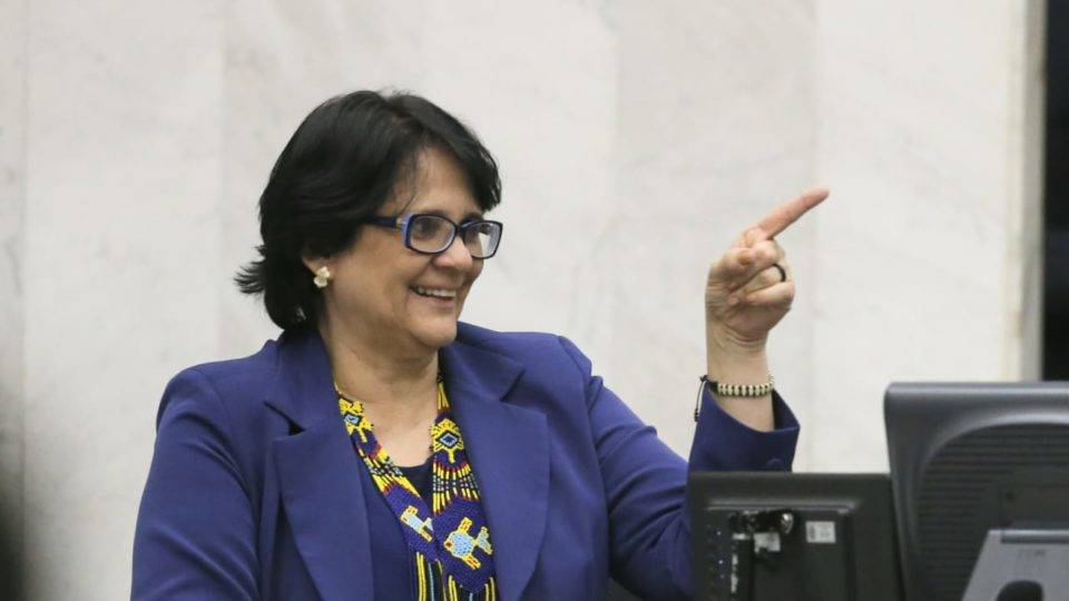 A ministra da Mulher, da Família e dos Direitos Humanos, Damares Alves.