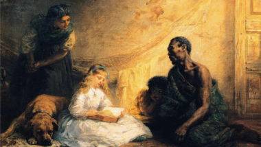 Pai Tomás, com muita honra “Uncle Tom and Little Eva”, por Ewin Long.
