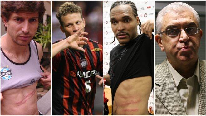Em 2007, Athletico e Grêmio teve chute no rosto, olé e briga que envolveu até Petraglia