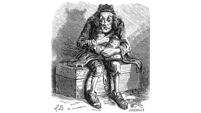 Mammon. Ilustração do “Dictionnaire infernal”, par Louis Le Breton.
