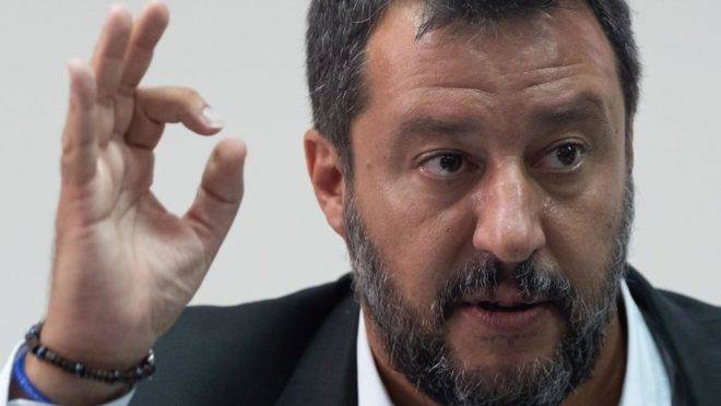 Ministro do Interior da Itália e vice-primeiro ministro, Matteo Salvini