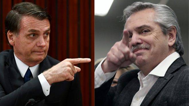 Fernández manda recado para Bolsonaro