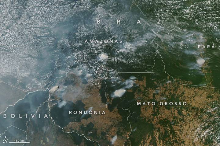 A fumaça não apagou o Sol de São Paulo Imagens de satélite mostram incêndios florestais na América do Sul: só as cinzas de um vulcão seriam capazes de escurecer o céu de São Paulo.