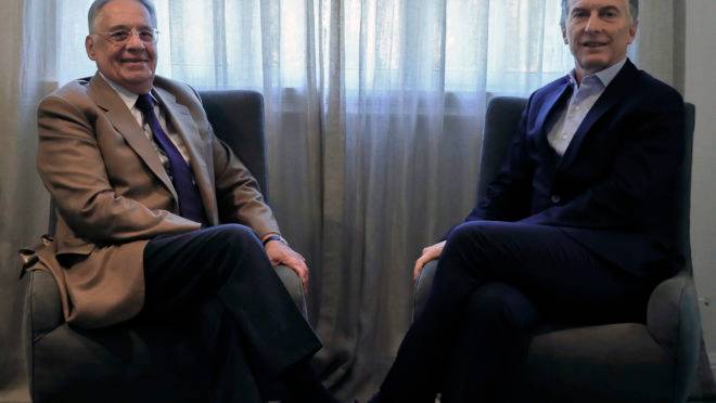 Ex-presidente FHC se encontra com o presidente argentino Mauricio Macri