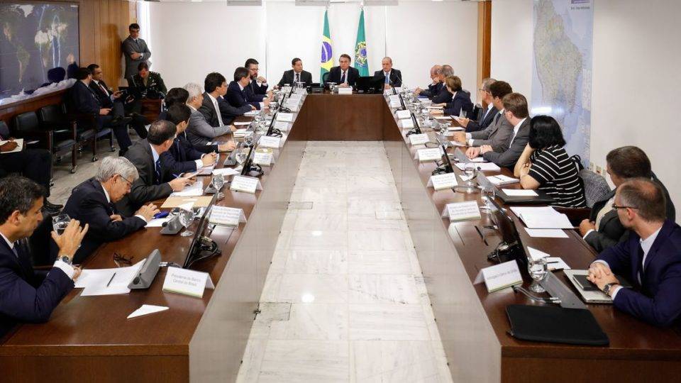 Reunião ministerial do presidente Jair Bolsonaro